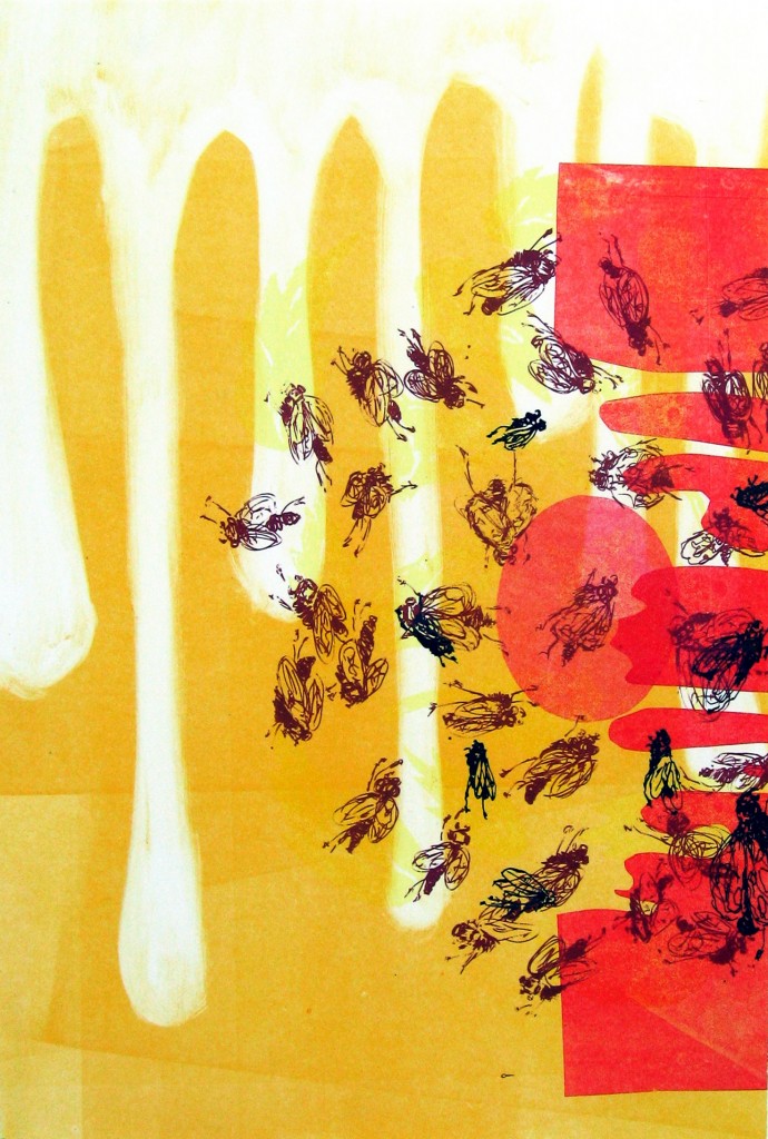 Swarm Mélange, 2008; silkscreen and monotype