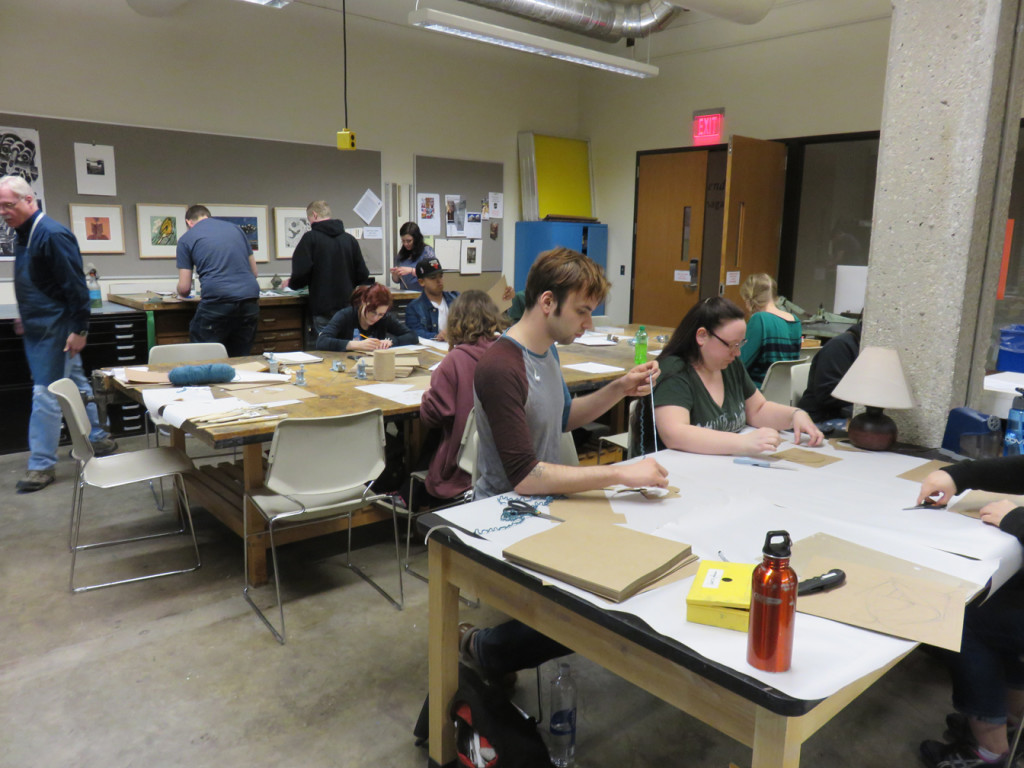 University of Wisconsin at Parkside Printmaking Workshop with vi