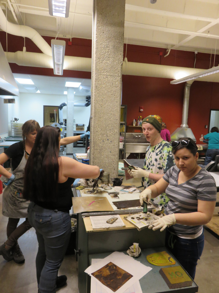 University of Wisconsin at Parkside Printmaking Workshop with vi